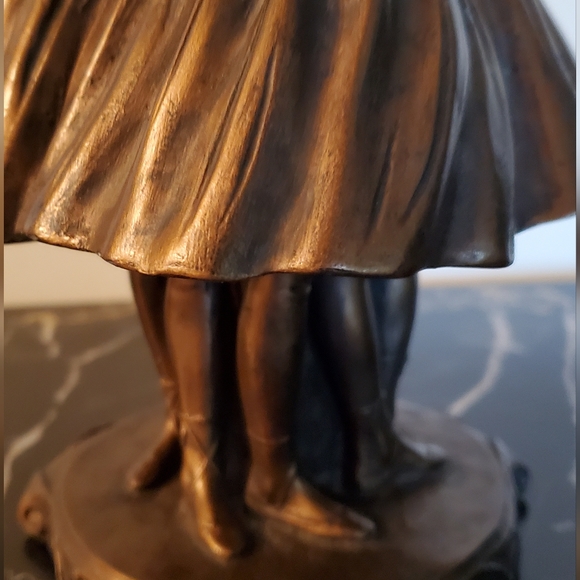 10” Sergey Eylanbekov Candle Holder 3 Ballerinas No Candle Residue! Spotless - Picture 9 of 16